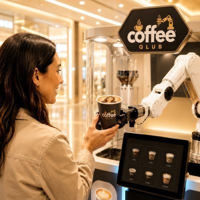 Yapay zekâ destekli robot kahve makinesi